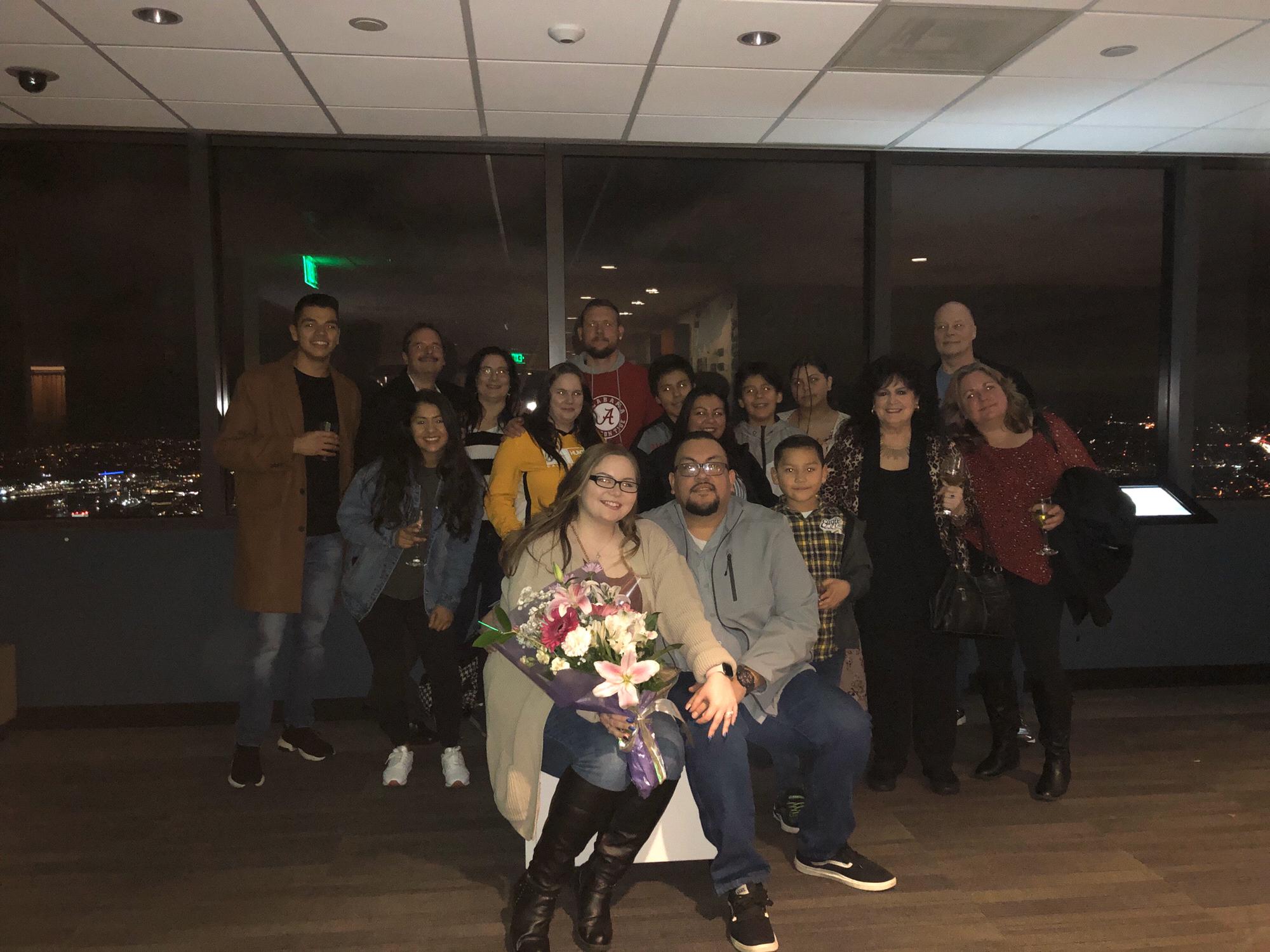 Family picture after the proposal! -11/2019