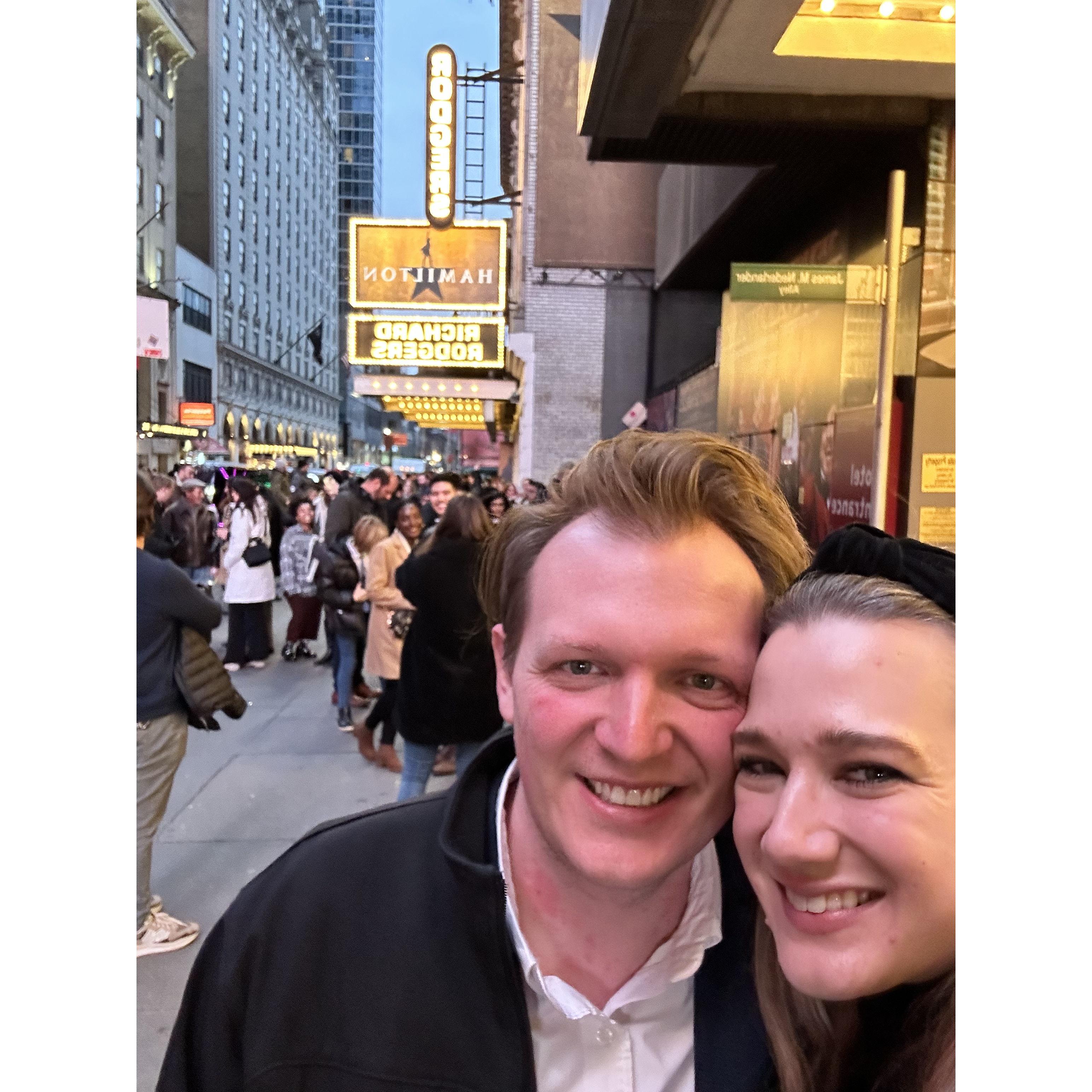 Hamilton on Broadway!