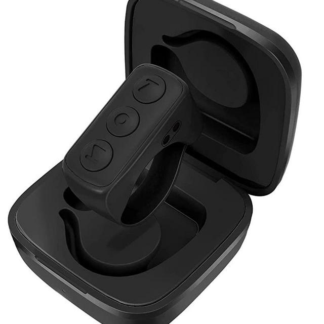 TikTok Remote Control Kindle App Page Turner, Bluetooth Camera Video Recording Remote, TIK Tok Scrolling Ring for iPhone, iPad, iOS, Android - Black