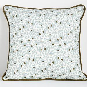 McKenzie Parrott Floral Threads Cotton Floral Printed Throw Pillow