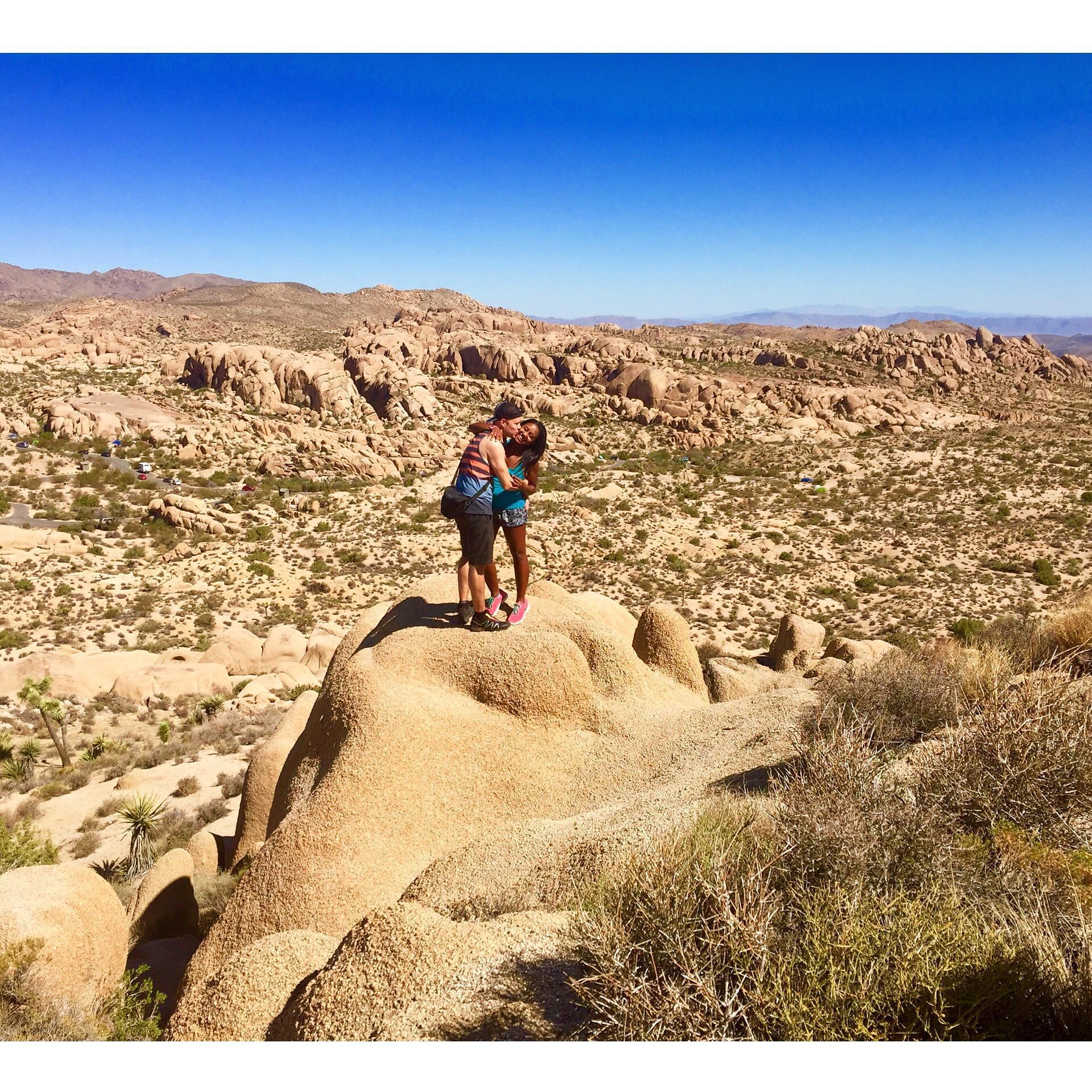 Our first camping trip together to Joshua Tree, Sep. 2015