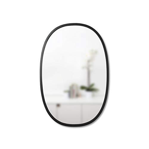 Umbra Hub Oval Wall Mirror, 24 x 36-Inch, Black