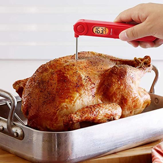 ThermoPro TP03 Digital Instant Read Meat Thermometer Kitchen Cooking Food Candy Thermometer with Backlight and Magnet for Oil Deep Fry BBQ Grill Smoker Thermometer