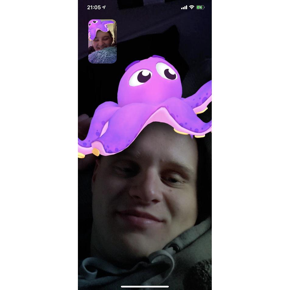 Virtual dates during Patrick's deployment to Okinawa in 2020
