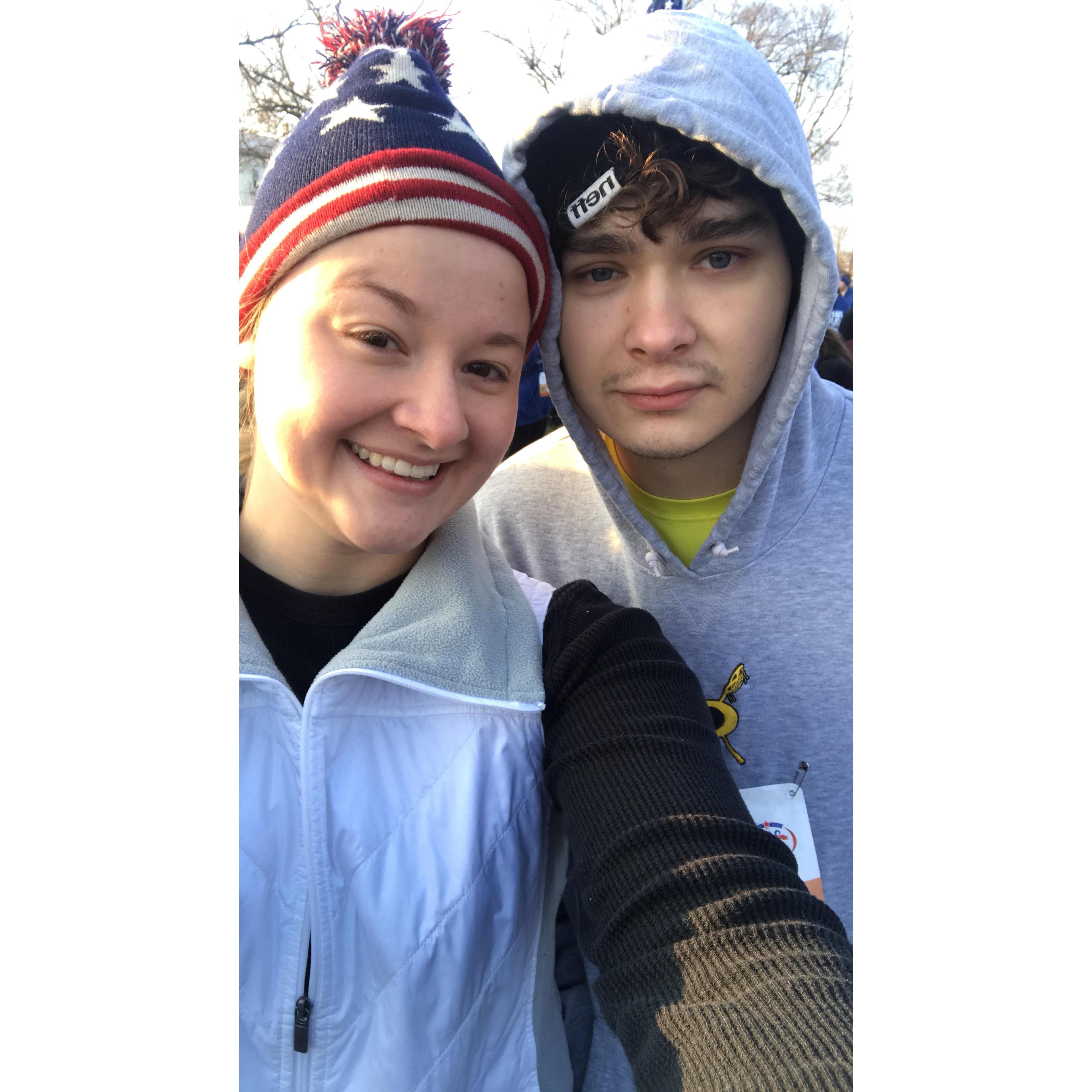 An early Thanksgiving morning at the Turkey Trot! As Daniel has discovered, he's marrying into a 5k on holiday kind of family ;)