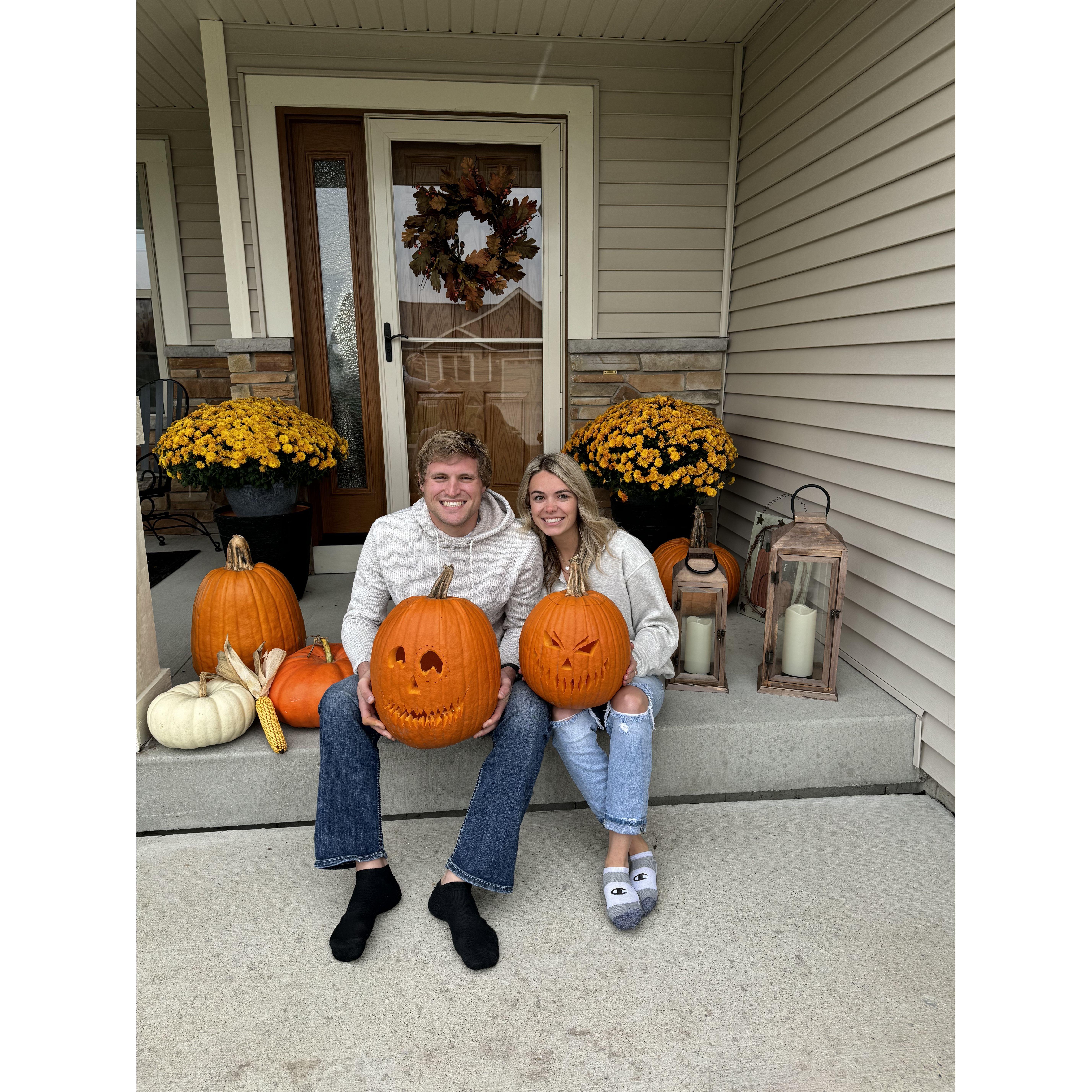 10/29/23: Annual pumpkin carving