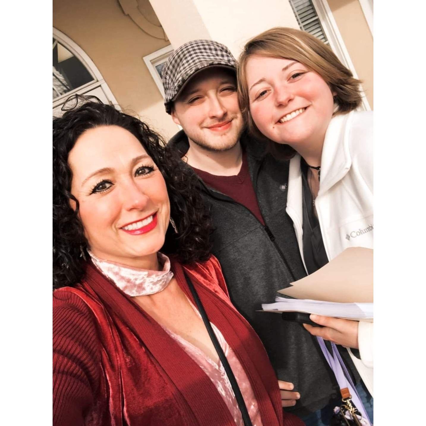 The day we bought our house!