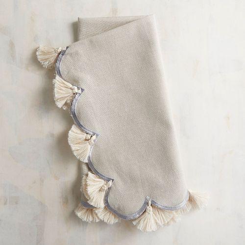 Gray Tassel Napkin