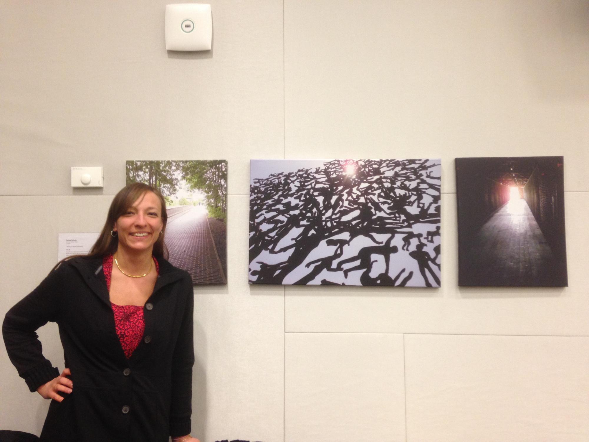 1st and only time my photography, “Dint of a Secret Heliotropism,” graced the walls of an art show…probably because of the title