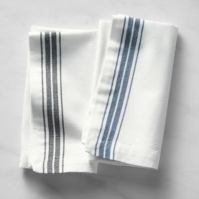 Open Kitchen by Williams Sonoma Restaurant Stripe Napkins, Navy