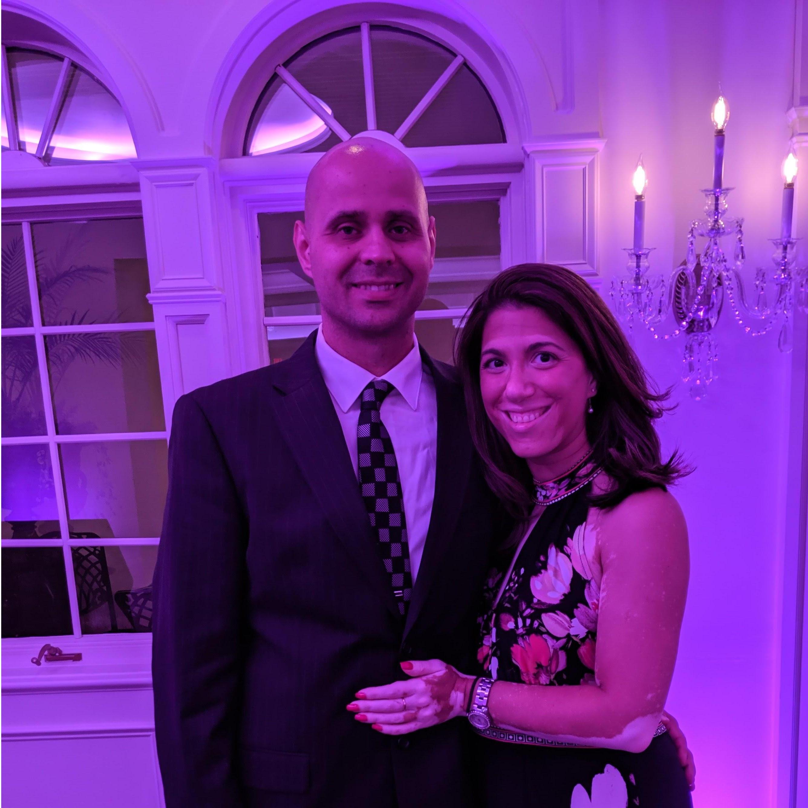 He even has to come to other weddings with me now!