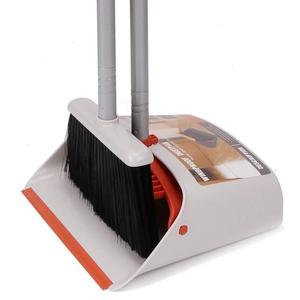 Dust Pan and Broom Combo Set/Standing Upright Dustpan with 40"/54" Long Handled Broom for home office Industry Lobby floor Sweeping
