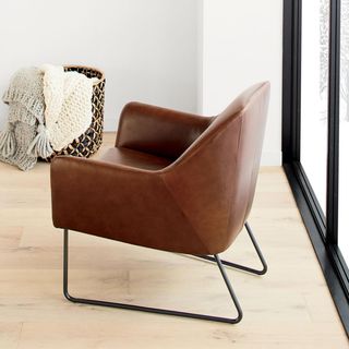 Clancy Leather Accent Chair