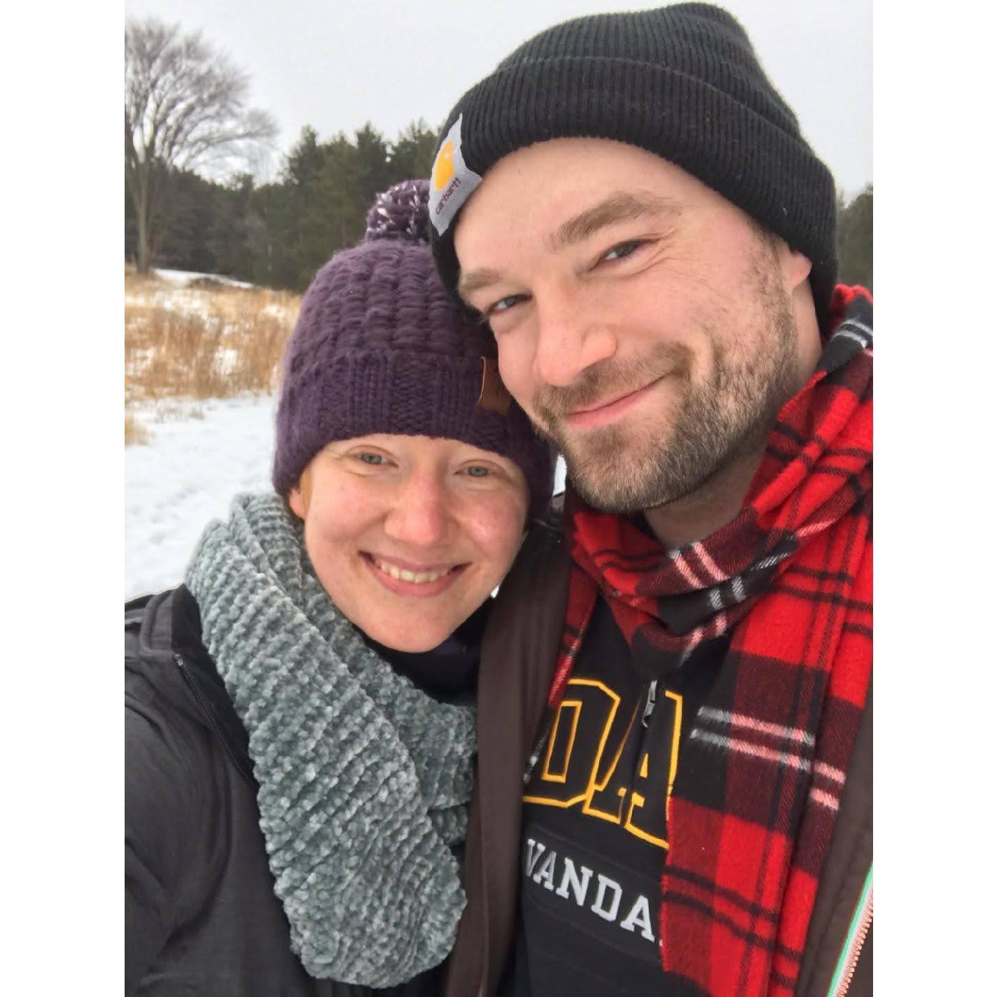 Winter Walks--or "Snowshoe Adventures" if Sully had remembered to borrow some before arriving.