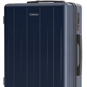 Carry On Luggage 22x14x9 Airline Approved, 20 inch Hard Shell Suitcase, ABS Hardside Suitcases, Lightweight Travel Luggage with 8 Silent Spinner Wheels, PorscheBlue