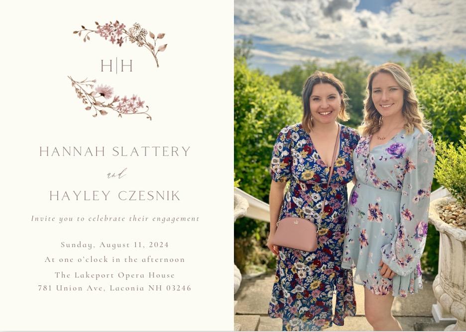 The Wedding Website of Hannah Slattery and Hayley Czesnik