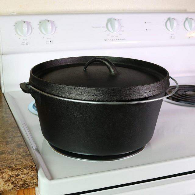 Charlton Home Nolia 8 Qt. Cast Iron Round Dutch Oven