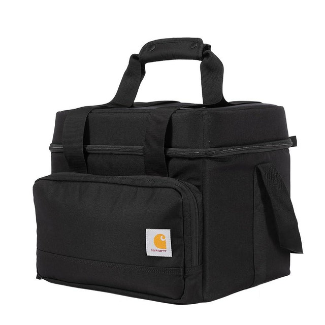 Carhartt Insulated Two Compartment Cooler, Durable Water Repellent Material W/Front Zippered Pocket for Camping, Beach & Travel