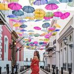 Paseo de Sombrillas (Umbrella Street Exhibit)