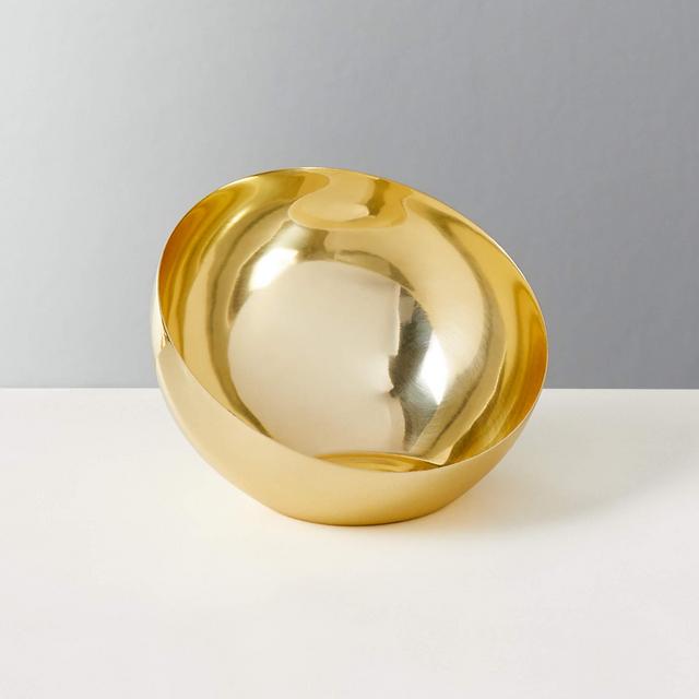 Hera Small Gold Champagne Bowl