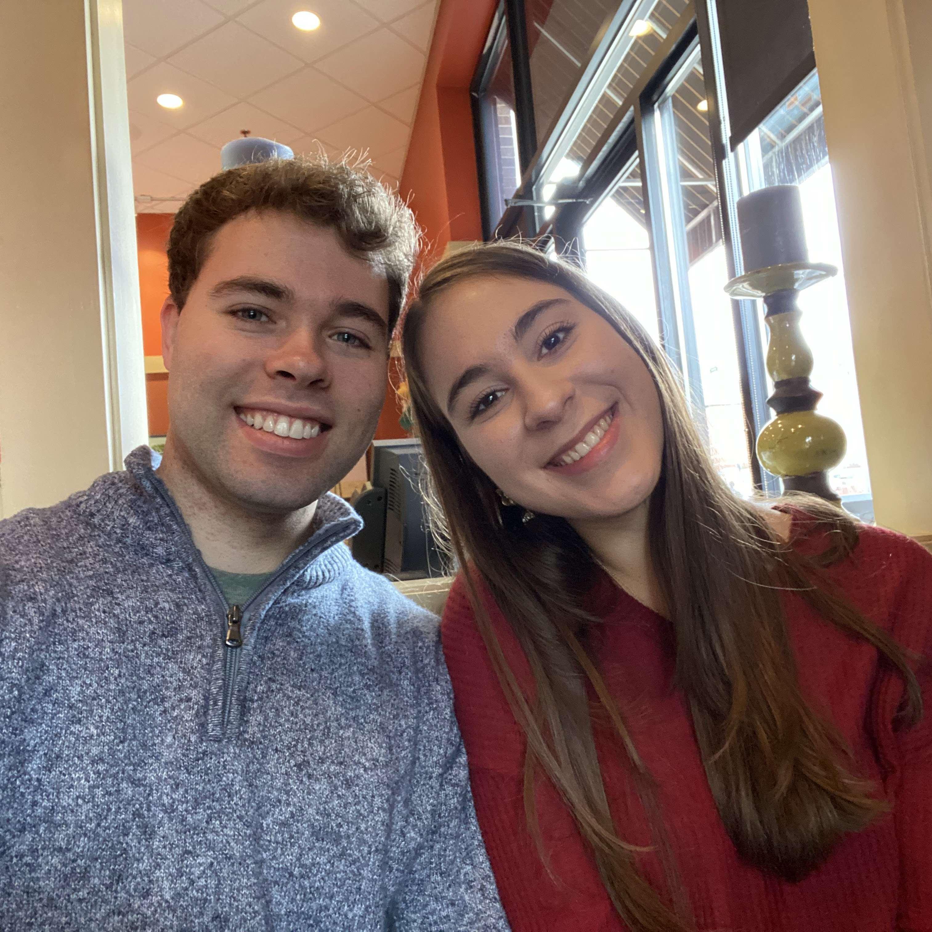 Calvin spontaneously joined the Alles family Christmas trip to North Carolina.