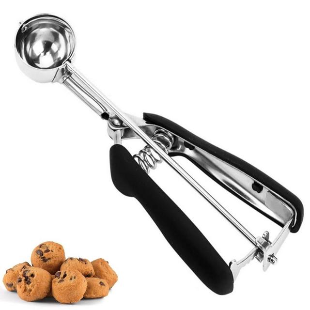 Cookie Scoop, Ice Cream Scoop, 1Tbsp/15 ml/0.5oz Cookie Scoops for Baking, 18/8 Stainless Steel Cookie Scooper for Baking, Ice Cream Scooper with Trigger Release, Cookie Dough Scoop with Non-slip Grip