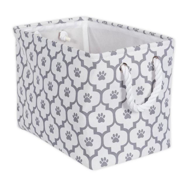 Dii® Bone Dry Paw Lattice Pet Bin in Grey/White