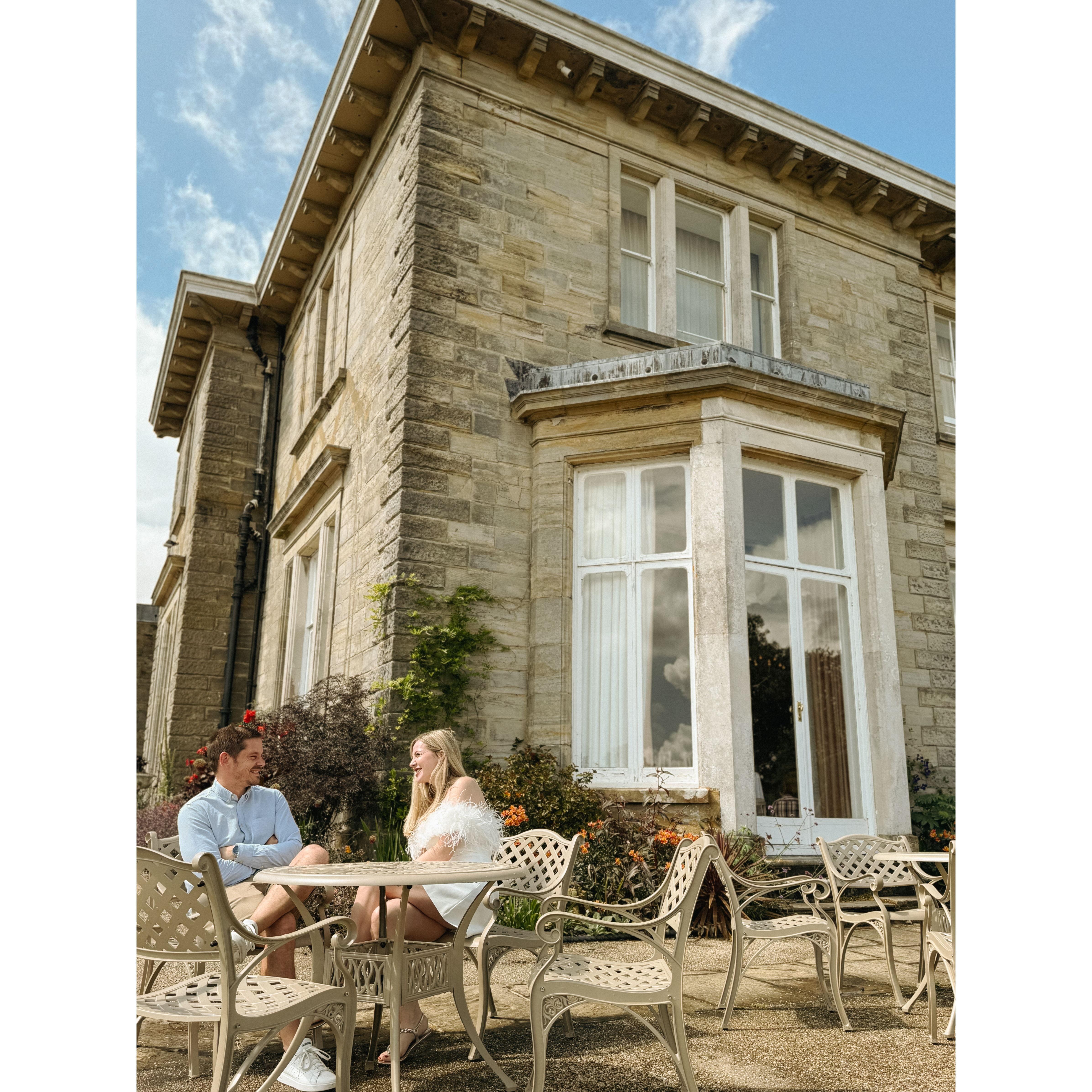 Discussing whether we should renovate the drawing room or the library first