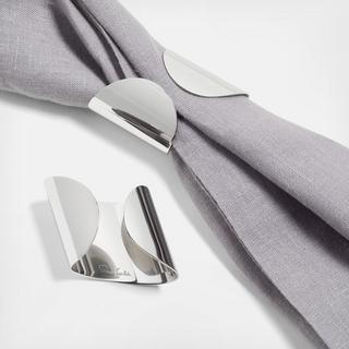 Caesna Mirror Napkin Ring, Set of 2