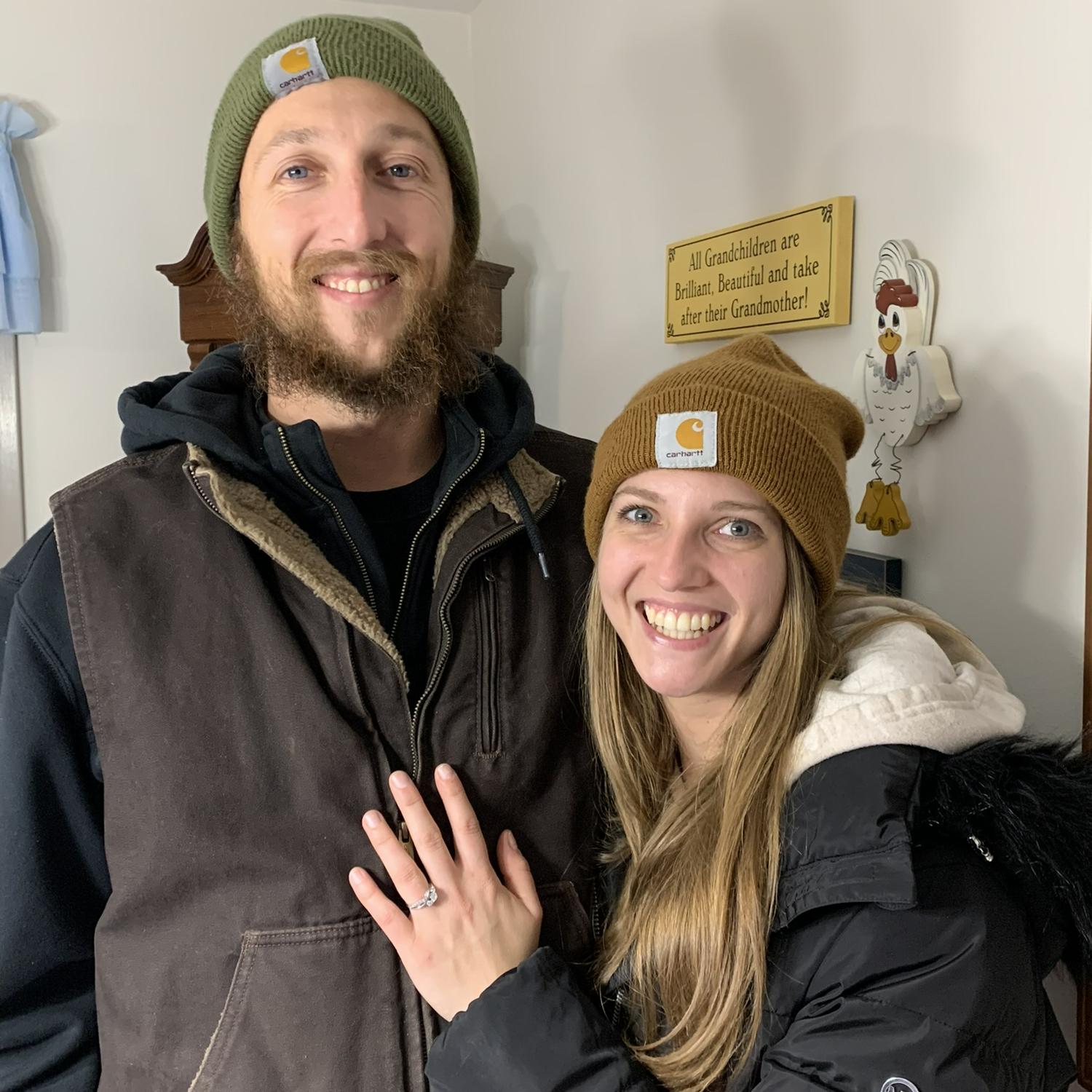 Our first picture, engaged!