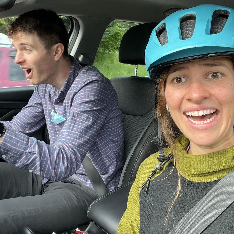Jonah driving on the wrong side of the road in New Zealand. He didn't even know Talia was taking a picture. Let's just say... the windshield wipers were on more than the blinker ;)
