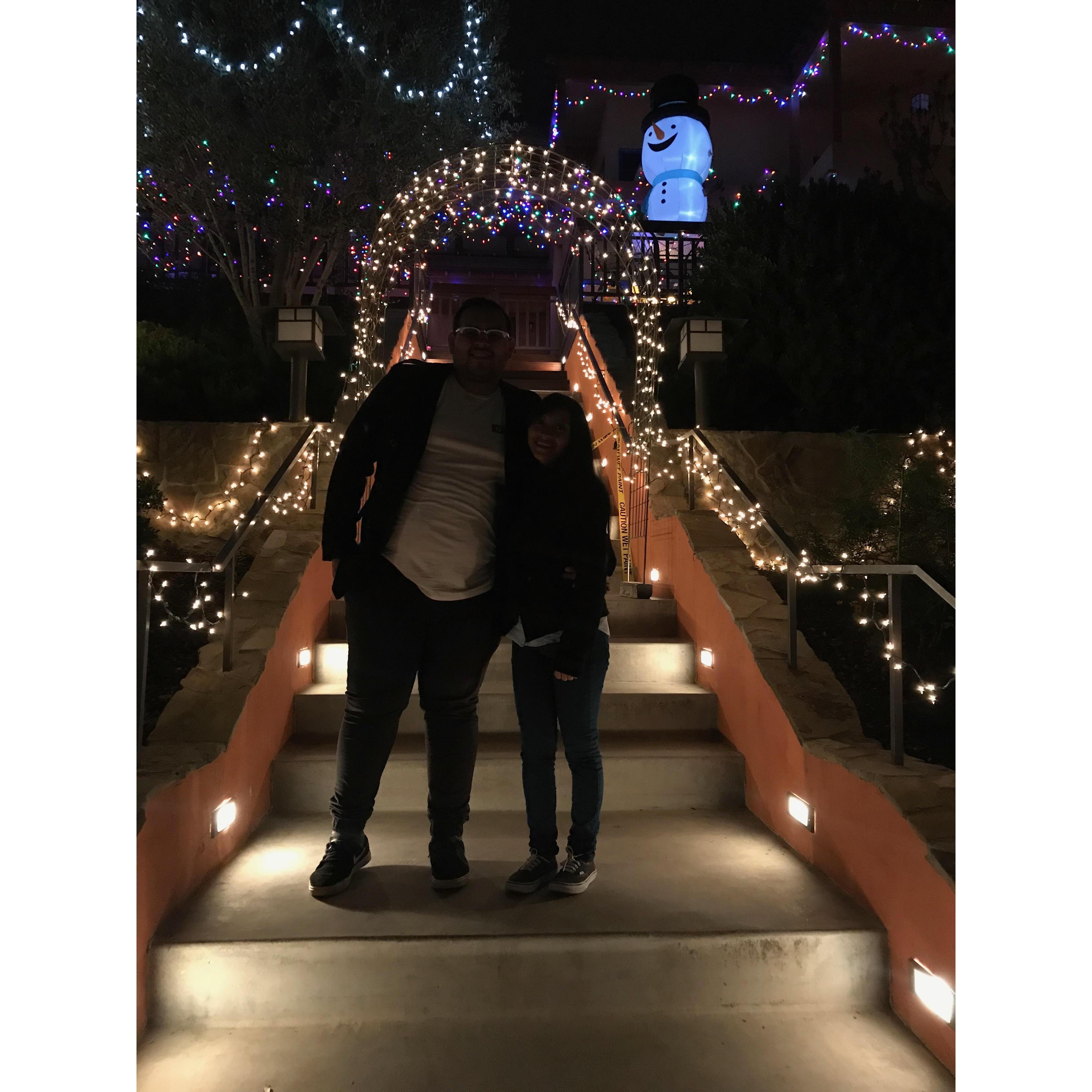 Candy Cane Lane when I forgot my inhaler and the cold air had me wheezing all night lol