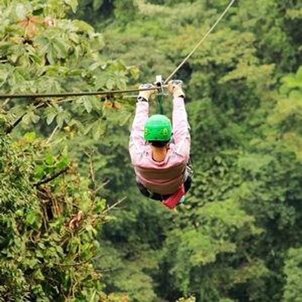 Ziplining on Our Honeymoon