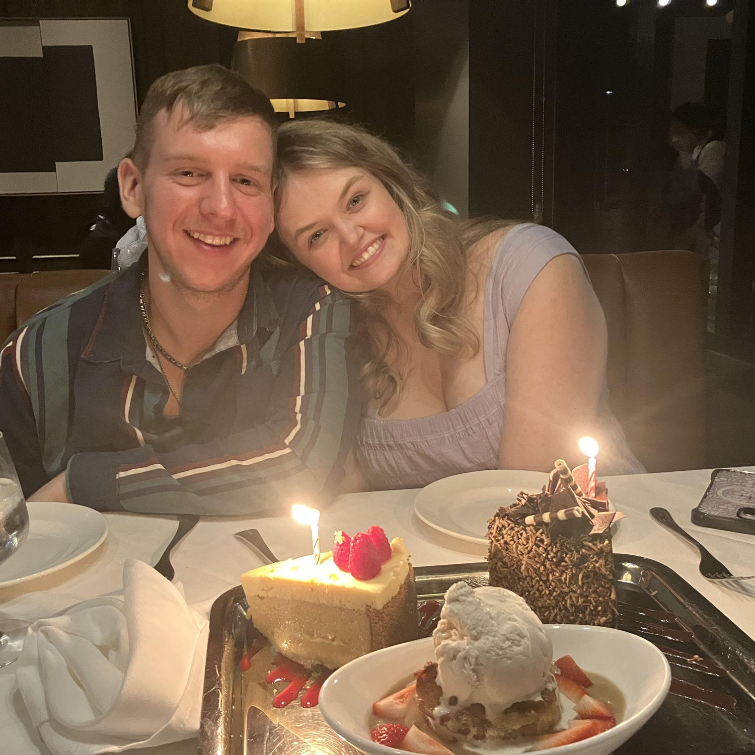 Made another trip to Dallas to tackle some wedding plan, celebrate our birthdays, and just get some quality time.