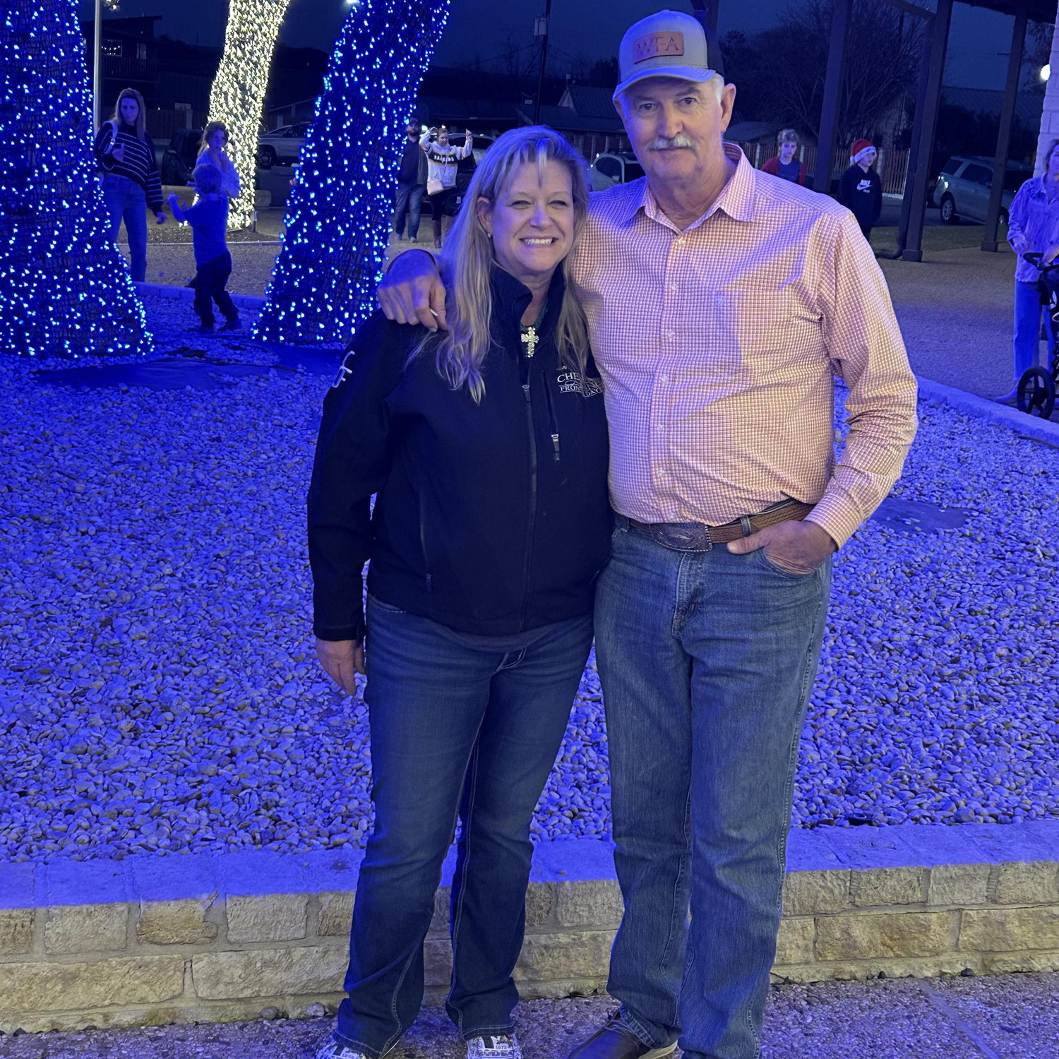 Our first time looking at Christmas lights in Johnson City