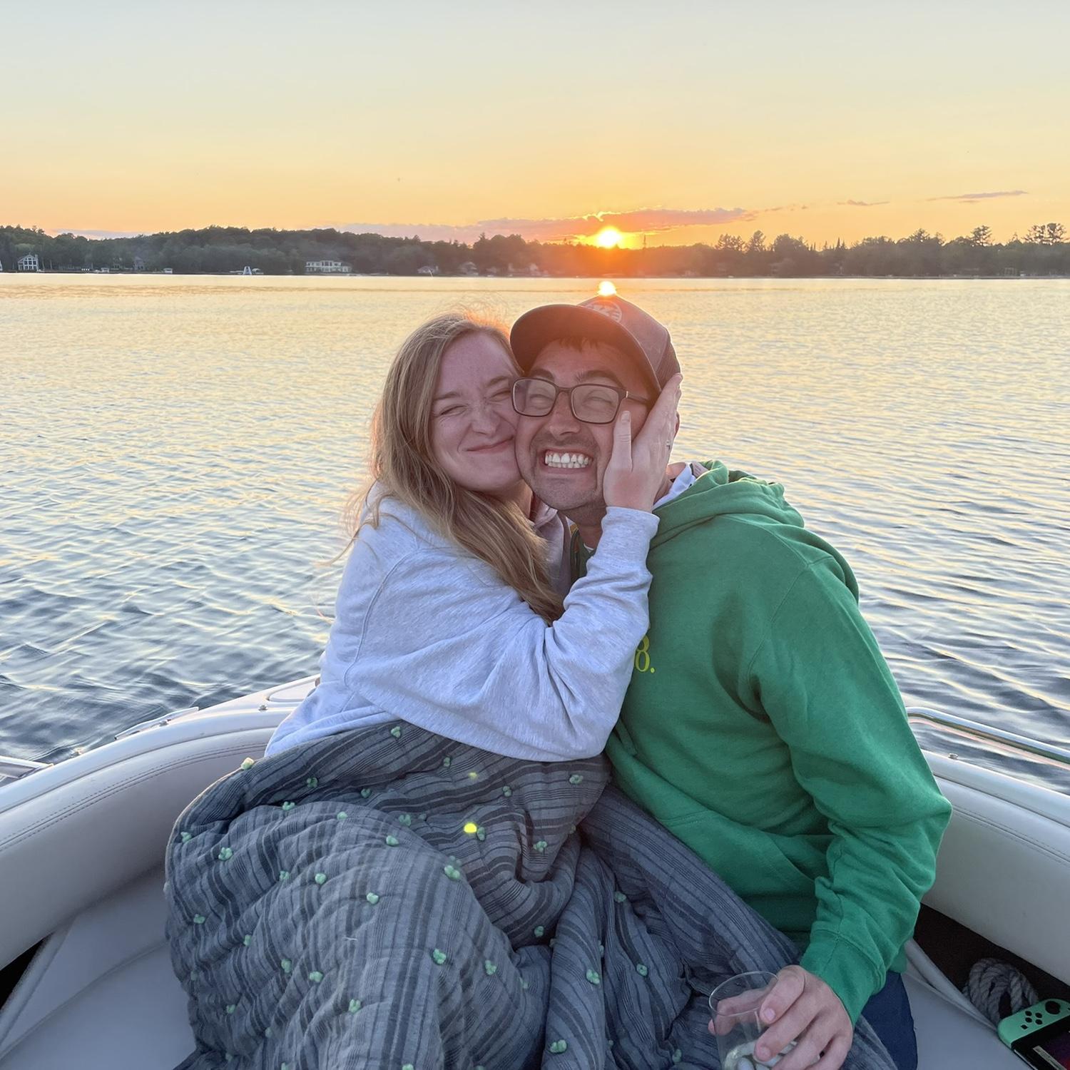Beautiful sunset on Torch Lake 2022