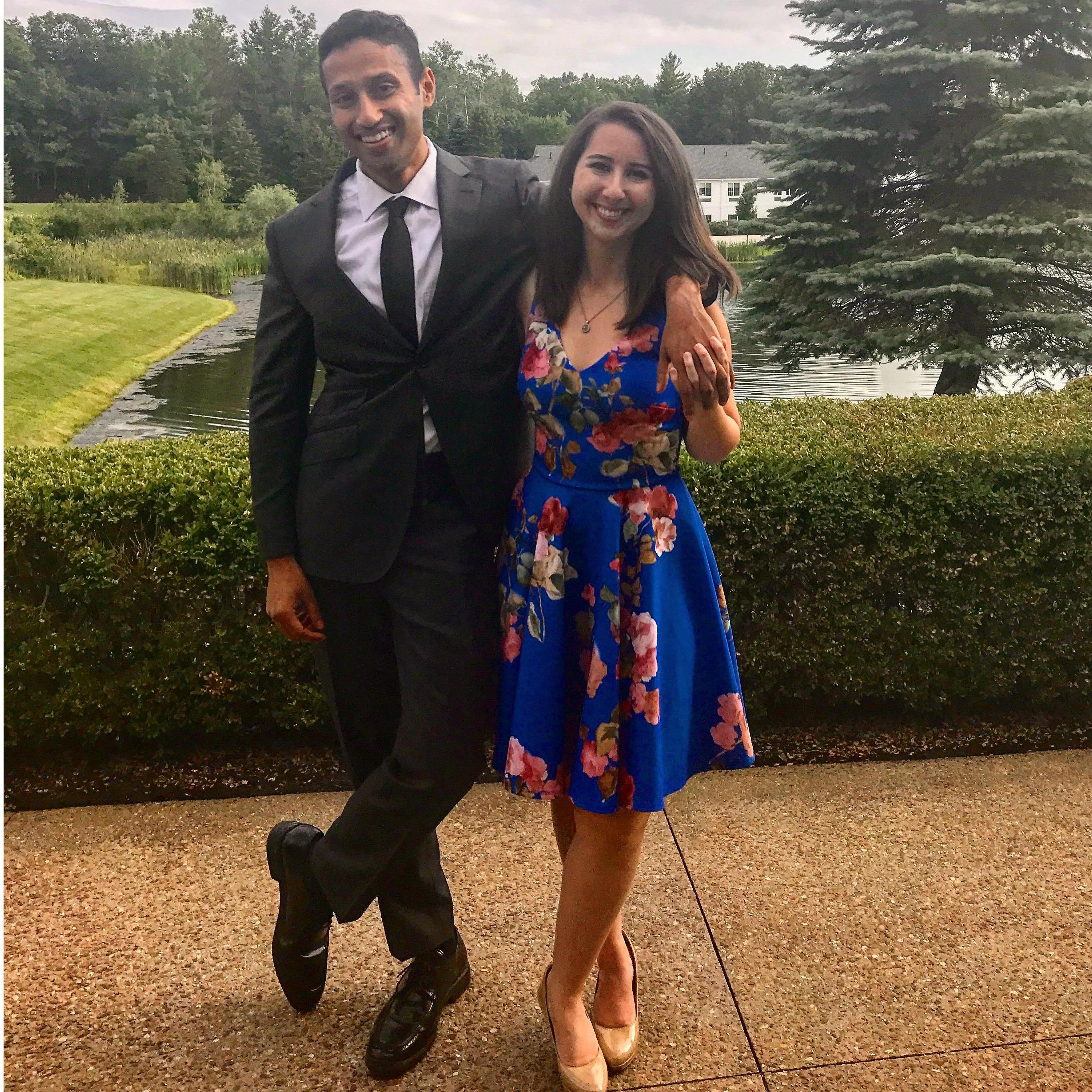 Our first wedding date, Massachusetts. August 2017