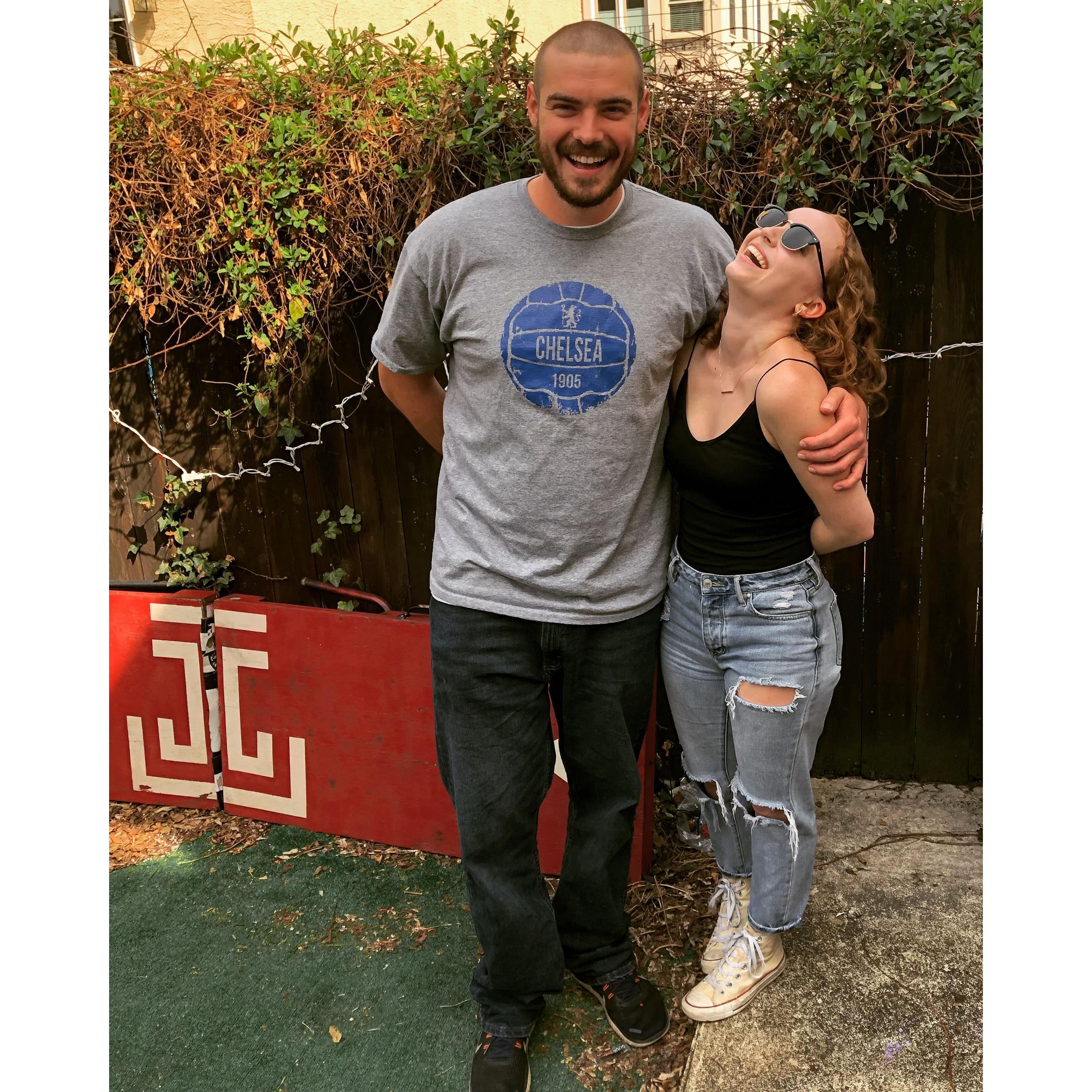 Sometimes we laugh...especially when Ed wears jeans from 2000
