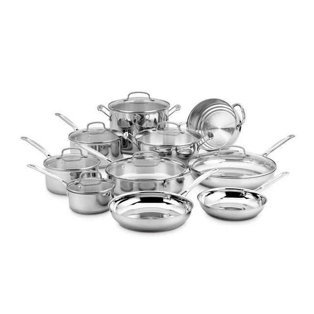 Cuisinart Chef's Classic Stainless-Steel 17-Piece Cookware Set