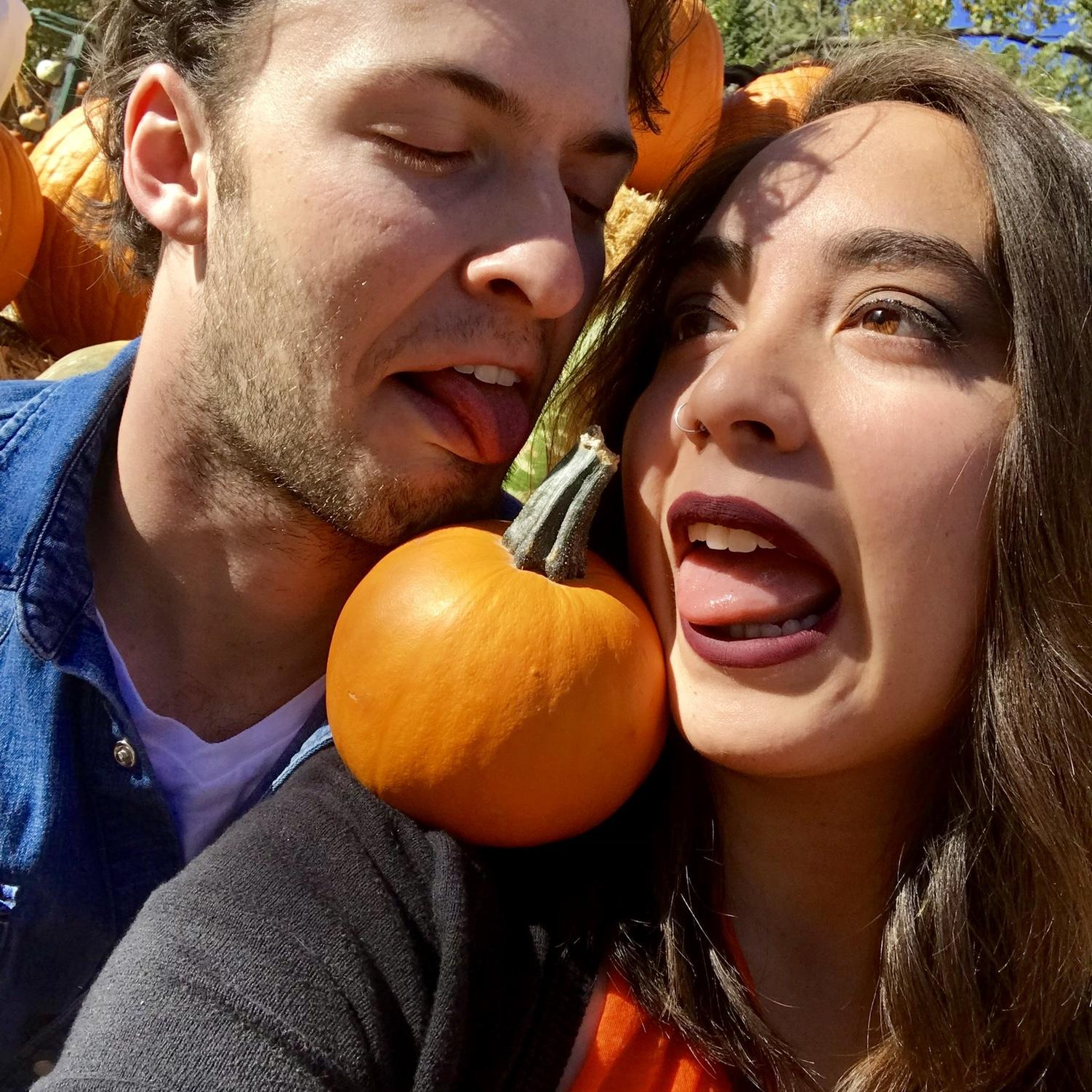2017 - Pumpkin patch for our first Fall together!