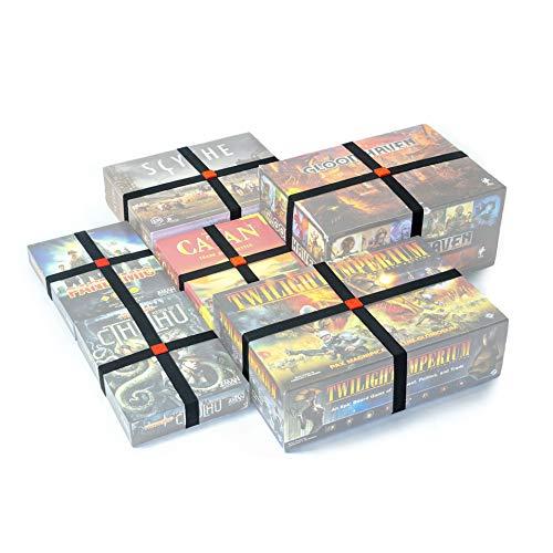 Premium Elastic Box Bands - Board Game Storage Solution to Keep Your Board Games, Tabletop Games, RPGs & Other Boxes Closed and Protected Without Rubbing! Extra Strong & Elastic Organizer (Set of 10)