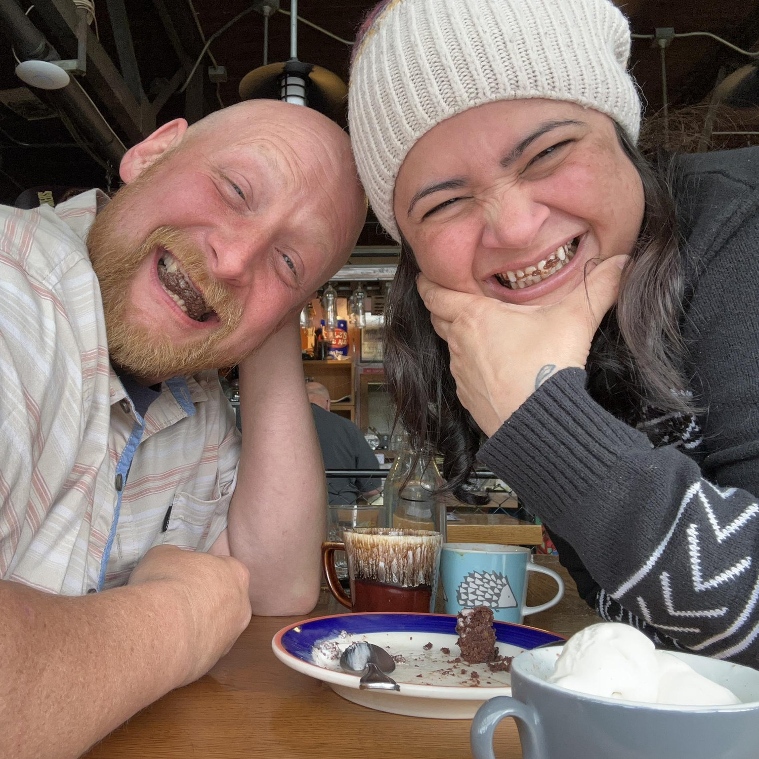 We went for Michelle's favorite "ice cream whiskey with brownie and a espresso" place in Ballard. So damn good! 😋