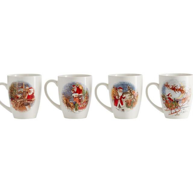 Santa's Journey Mug, Set of 4 - Mixed