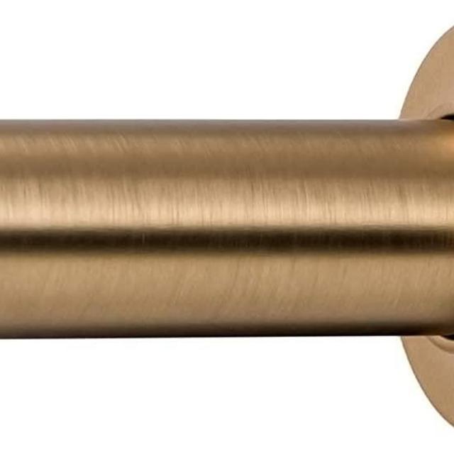 Ivilon Tension Curtain Rod - Spring Tension Rod for Windows or Shower, 36 to 54 Inch. Warm Gold