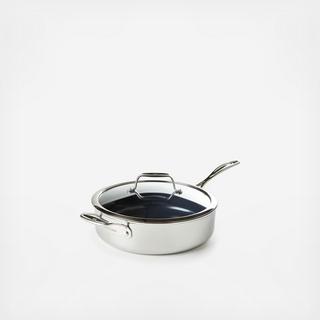 Clad Xtreme Ceramic Saute Pan with Lid