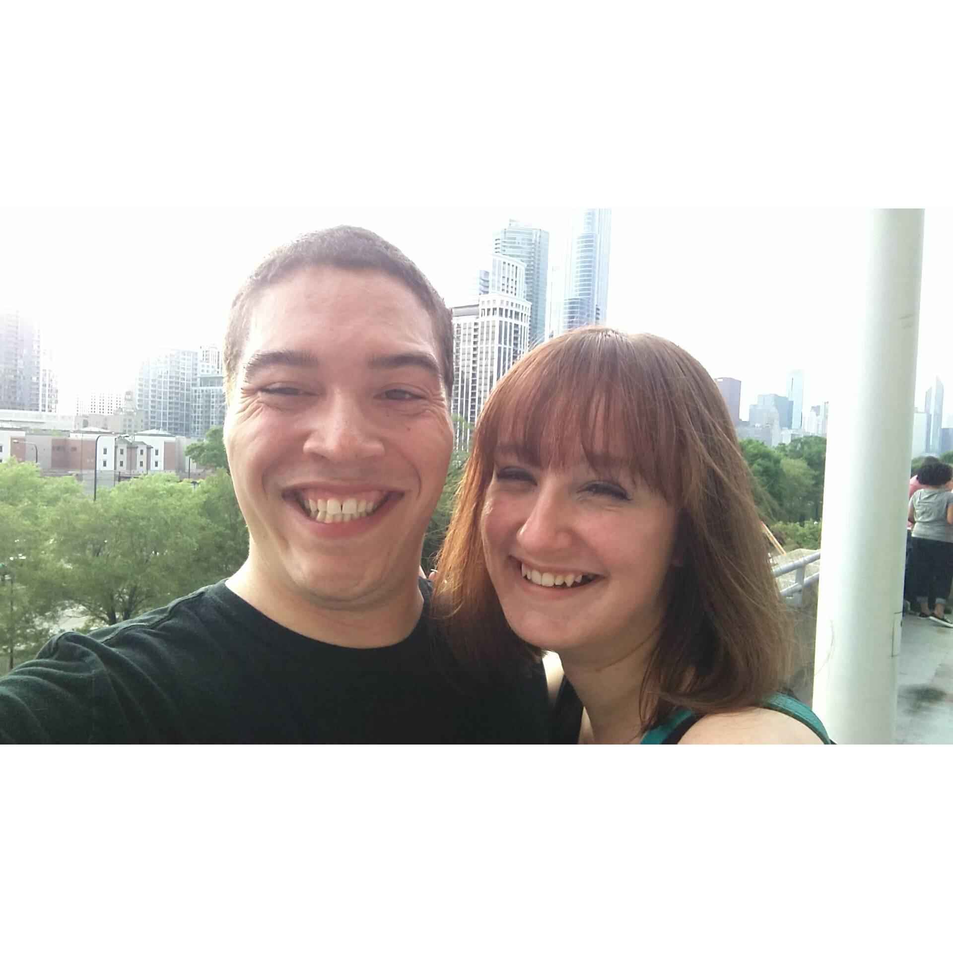 To celebrate her graduation, Aaron took Alysha to see Beyonce perform in Chicago.