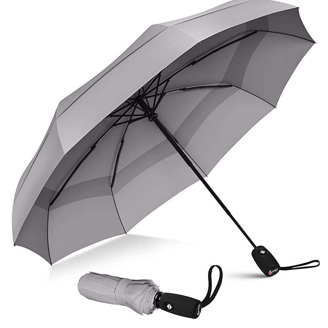 Repel Umbrella Windproof Travel Umbrella - Compact, Light, Automatic, Strong and Portable - Wind Resistant, Small Folding Backpack Umbrella for Rain - Men and Women
