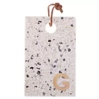 Artisanal Kitchen Supply® Terrazzo Monogram Letter "G" Cheese Board