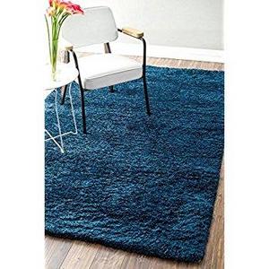 nuLOOM Hand Tufted Maginifique Shag Area Rug, Teal, 6' x 9'