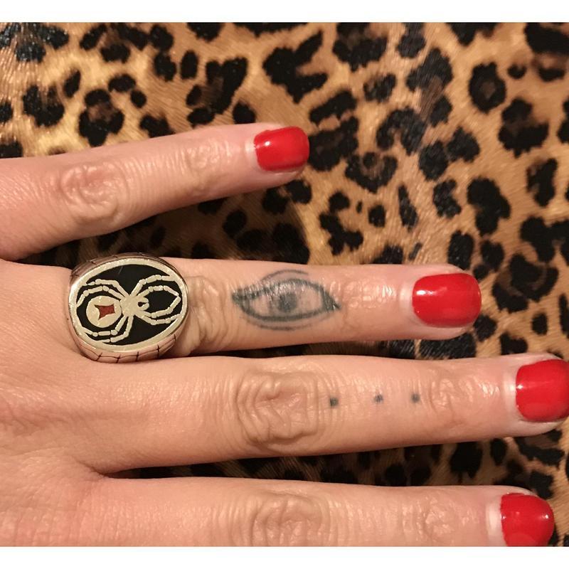 Jen's engagement ring. An 80's G&S biker ring featuring Jen's favorite animal